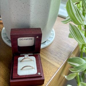 1 Carat Moissanite Wedding Ring